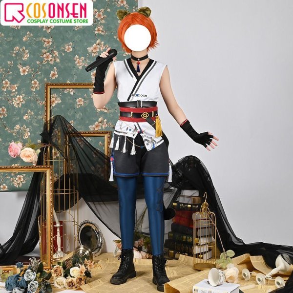 画像4: 【25%OFF】あんさんぶるスターズ あんスタ 羅小黒コラボ 「スカウト!黒猫ラプソディー」 月永レオ コスプレ衣装