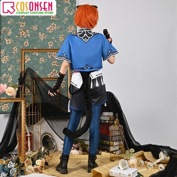 画像3: 【25%OFF】あんさんぶるスターズ あんスタ 羅小黒コラボ 「スカウト!黒猫ラプソディー」 月永レオ コスプレ衣装