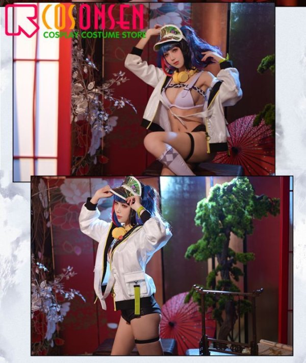 画像7: 【25%OFF】Fate/Grand Order FGO 清少納言 バーサーカー 水着 コスプレ衣装 霊基再臨 第1段階