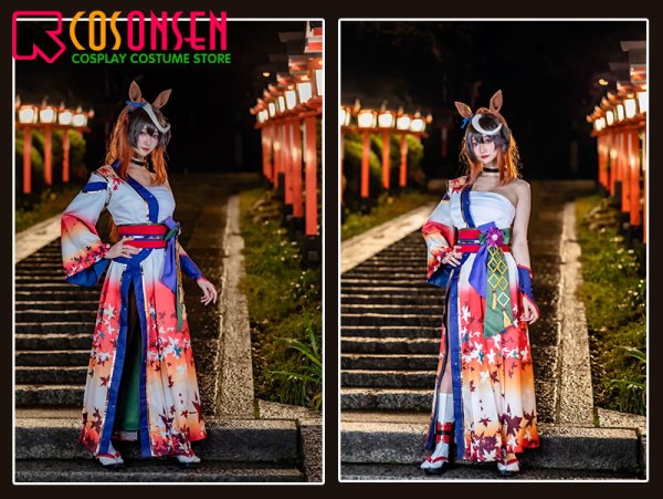 画像4: 【20％OFF】ウマ娘 プリティーダービー 「晩秋、囃子響きたる」 シンボリルドルフ 和服 コスプレ衣装