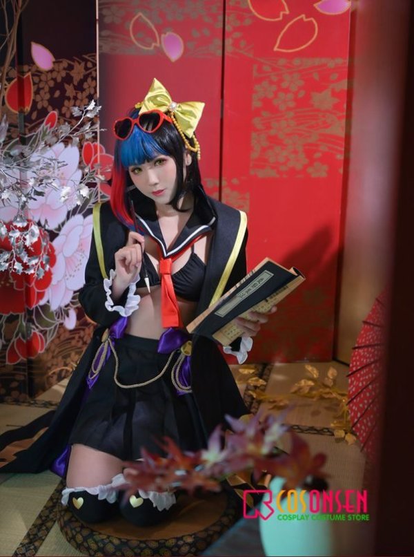 画像5: 【25%OFF】Fate/Grand Order FGO 清少納言 バーサーカー 水着 コスプレ衣装 霊基再臨 第3段階