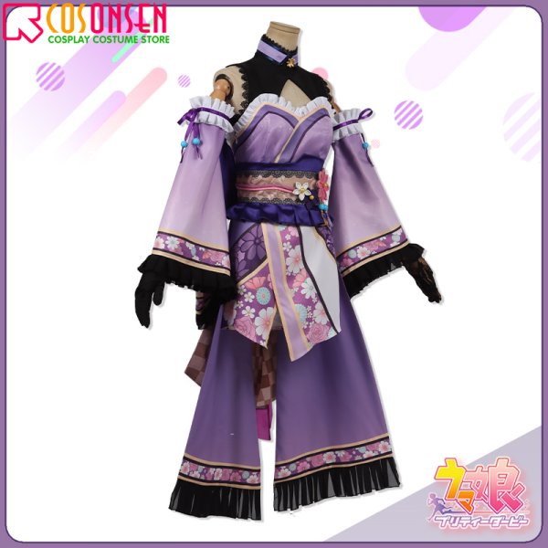 画像10: 【25%OFF】ウマ娘 プリティーダービー 「晩秋、囃子響きたる」 ゴールドシチー 和服 コスプレ衣装