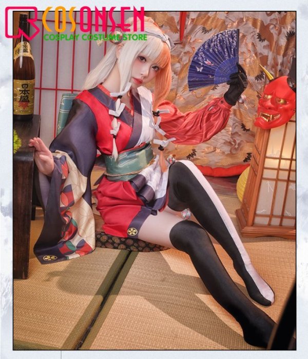 画像5: 【25%OFF】Fate/Grand Order FGO 出雲阿国 コスプレ衣装 霊基再臨 第1段階