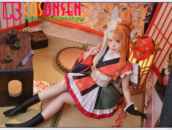 画像6: 【25%OFF】Fate/Grand Order FGO 出雲阿国 コスプレ衣装 霊基再臨 第3段階