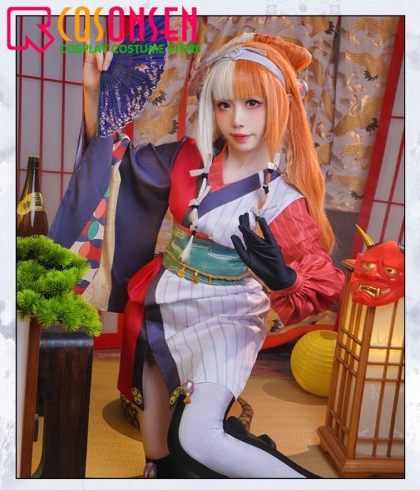 画像3: 【25%OFF】Fate/Grand Order FGO 出雲阿国 コスプレ衣装 霊基再臨 第1段階