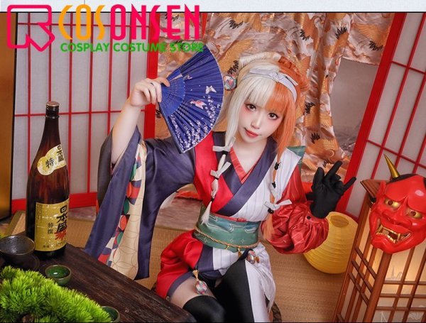 画像6: 【25%OFF】Fate/Grand Order FGO 出雲阿国 コスプレ衣装 霊基再臨 第1段階