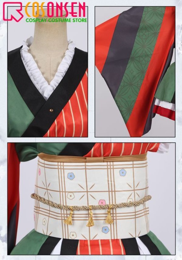 画像8: 【25%OFF】Fate/Grand Order FGO 出雲阿国 コスプレ衣装 霊基再臨 第3段階