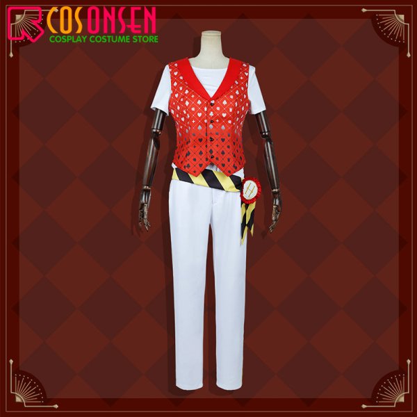 画像6: 【25%OFF】ツイステ風 ハーツラビュル寮 エース・トラッポラ 寮服 コスプレ衣装