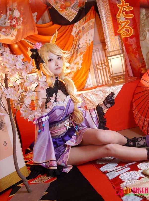 画像5: 【25%OFF】ウマ娘 プリティーダービー 「晩秋、囃子響きたる」 ゴールドシチー 和服 コスプレ衣装