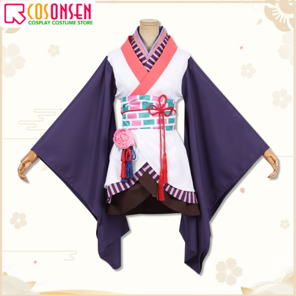 画像6: 【25%OFF】鬼滅の刃 主人公 竈門禰豆子 陰陽師コラボレーション コスプレ衣装