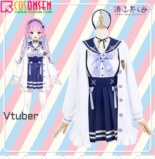 画像10: 【25%OFF】ホロライブ hololive 2期生 湊あくあ 私服 コスプレ衣装