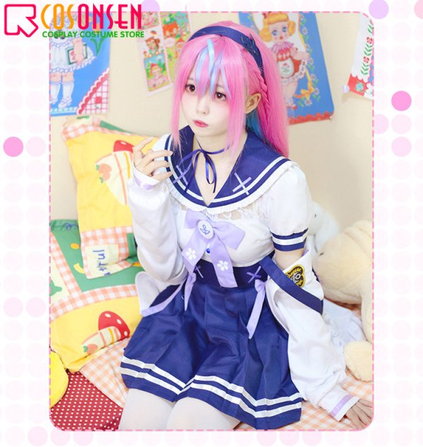 画像4: 【25%OFF】ホロライブ hololive 2期生 湊あくあ 私服 コスプレ衣装