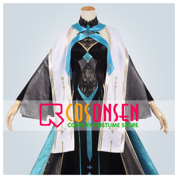画像1: Fate/Grand Order FGO FGO モルガン 冬の女王(王冠付き) コスプレ衣装