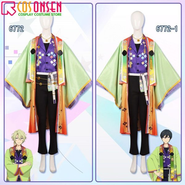 画像3: 【25%OFF】あんさんぶるスターズ!! あんスタ シャッフル 月都スペクタクル「ムーンライトディスコ」 巴日和 風早巽 氷鷹北斗 鳴上嵐 深海奏汰 コスプレ衣装