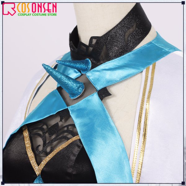 画像8: 【25％OFF】Fate/Grand Order FGO モルガン 冬の女王(王冠付き) コスプレ衣装