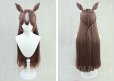 画像2: ウマ娘プリティーダービー サトノダイヤモンド コスプレウィッグ 耳付き (2)