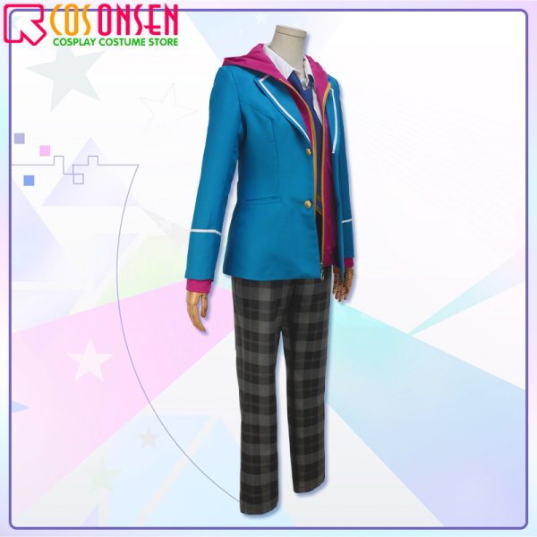 画像3: 【25%OFF】あんさんぶるスターズ あんスタ 夢ノ咲学院 男子制服 衣更真緒 コスプレ衣装 ネクタイ3色セット