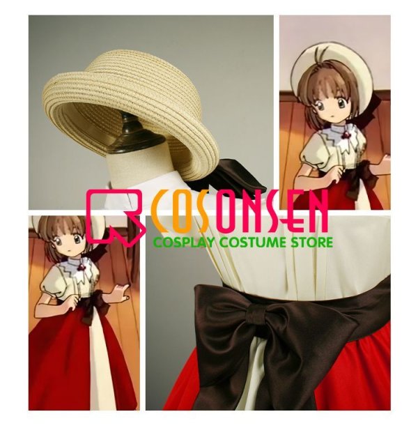 画像4: カードキャプターさくら 木之本桜 お祖父さんのプレゼント コスプレ衣装(パニエなし)