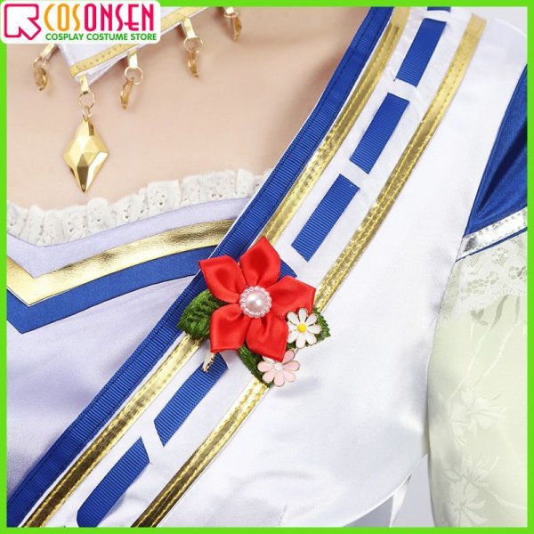 画像6: 【25％OFF】ウマ娘 プリティーダービー サトノダイヤモンド 新衣装 [花形・弥栄之翠] 巫女風衣装 コスプレ衣装