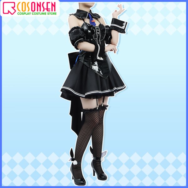 画像3: 【25%OFF】ホロライブ hololive 兎田ぺこら 新衣装黒【フリフリバニードレス】コスプレ衣装