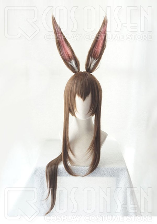 画像1: アークナイツ アーミヤ コスプレウィッグ 耳なし