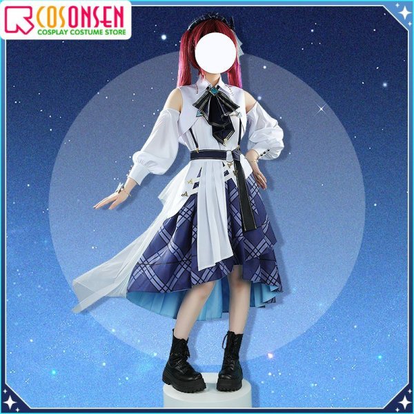 画像3: 【25%OFF】ホロライブ hololive Blue Journey 夜明けのうた 全員 コスプレ衣装