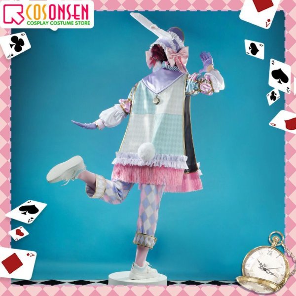 画像4: 【25%OFF】ツイステ風 薔薇の王国のホワイトラビットフェス エペル コスプレ衣装