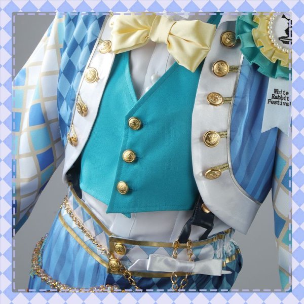 画像9: 【25%OFF】ツイステ風 薔薇の王国のホワイトラビットフェス デュース コスプレ衣装