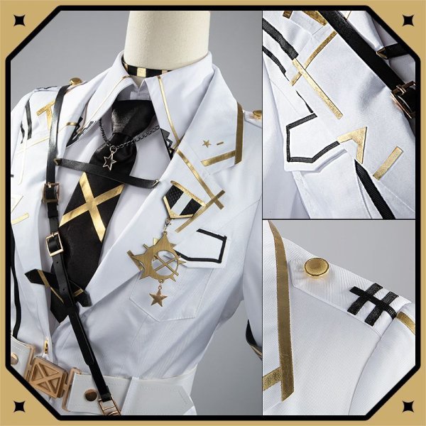 画像16: バーチャルYouTuber Vtuber 星川サラ 白軍服 新衣装 コスプレ衣装