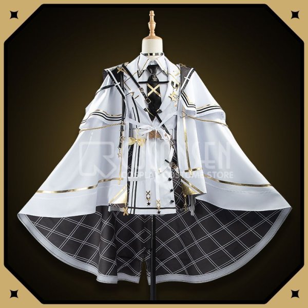画像2: 【25%OFF】バーチャル YouTuber Vtuber 星川サラ 白軍服 新衣装 コスプレ衣装