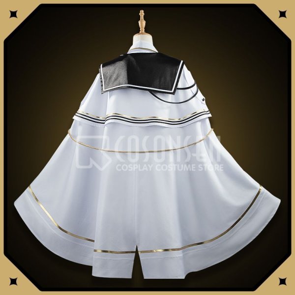 画像4: バーチャルYouTuber Vtuber 星川サラ 白軍服 新衣装 コスプレ衣装
