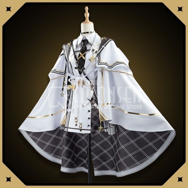 画像3: バーチャルYouTuber Vtuber 星川サラ 白軍服 新衣装 コスプレ衣装