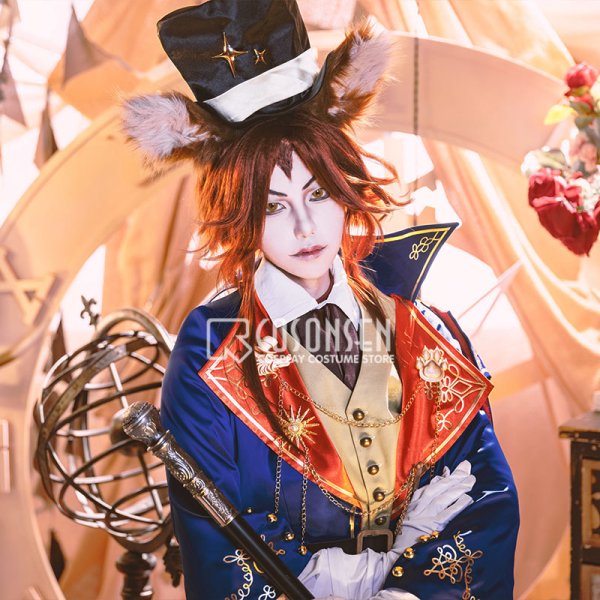 画像3: 【25％OFF】ツイステ風 ステージ・イン・プレイフルランド　〜踊る人形と幻の遊園地〜 フェロー・オネスト コスプレ衣装(耳、尻尾付き）