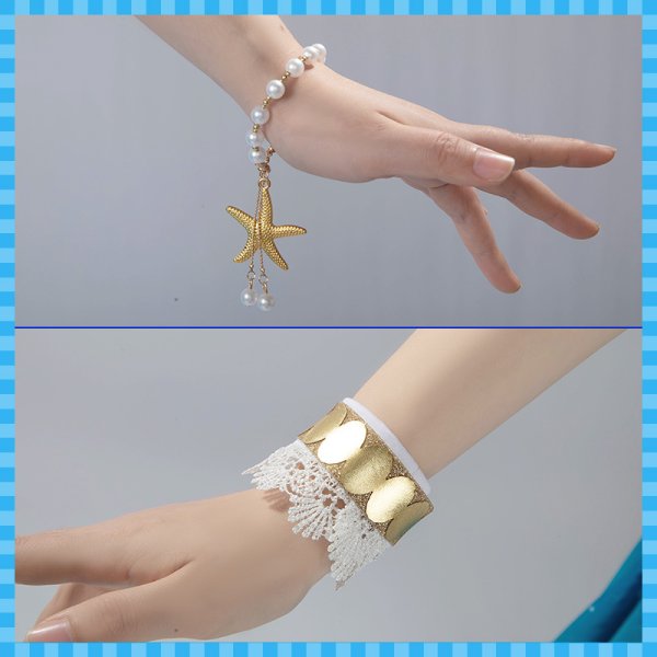 画像14: 【25%OFF】ウマ娘プリティーダービー 波間のエメラルド サイレンススズカ 水着 コスプレ衣装