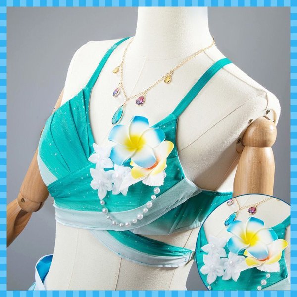 画像6: 【25%OFF】ウマ娘プリティーダービー 波間のエメラルド サイレンススズカ 水着 コスプレ衣装