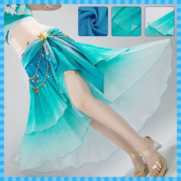 画像9: 【25%OFF】ウマ娘プリティーダービー 波間のエメラルド サイレンススズカ 水着 コスプレ衣装