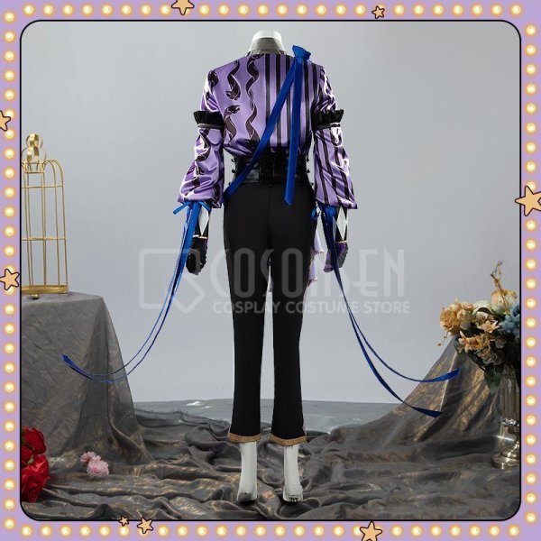 画像4: 【25%OFF】ツイステ風 ハロウィン ステージ・イン・プレイフルランド 〜踊る人形と幻の遊園地〜 ジェイド コスプレ衣装