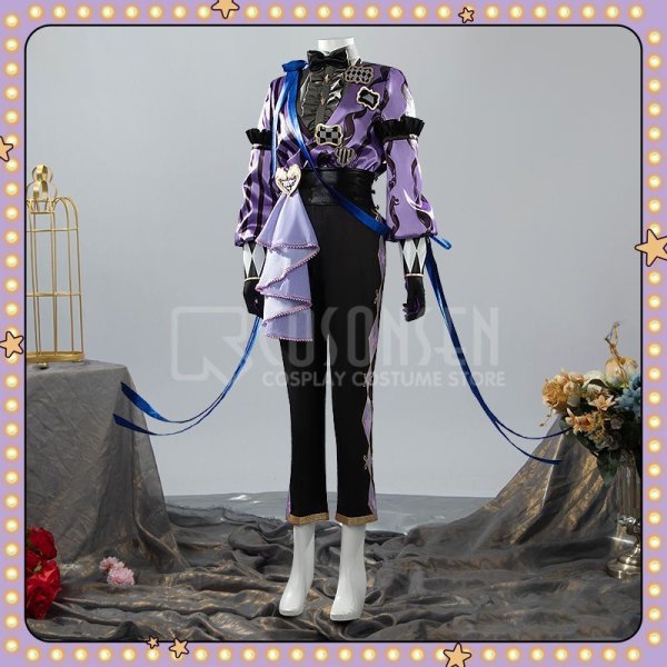 画像3: 【25%OFF】ツイステ風 ハロウィン ステージ・イン・プレイフルランド 〜踊る人形と幻の遊園地〜 ジェイド コスプレ衣装