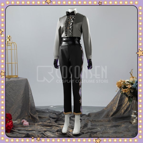 画像6: 【25%OFF】ツイステ風 ハロウィン ステージ・イン・プレイフルランド 〜踊る人形と幻の遊園地〜 ジェイド コスプレ衣装