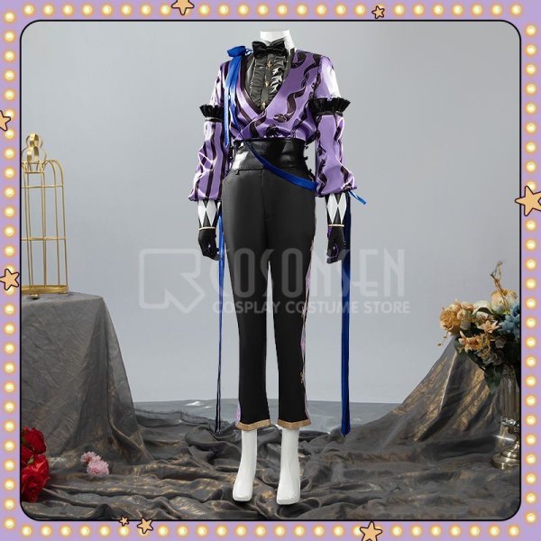 画像5: 【25%OFF】ツイステ風 ハロウィン ステージ・イン・プレイフルランド 〜踊る人形と幻の遊園地〜 ジェイド コスプレ衣装