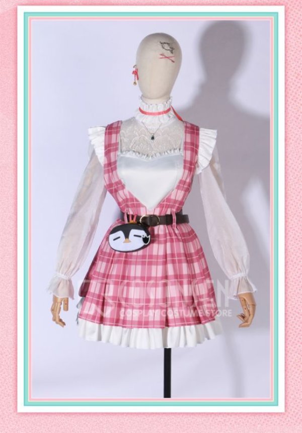 画像6: 【25%OFF】バーチャルYouTuber Vtuber Petra Gurin ペトラ・グリン 新衣装 格子縞 コスプレ衣装