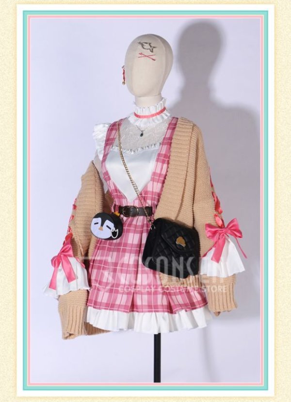 画像3: 【25%OFF】バーチャルYouTuber Vtuber Petra Gurin ペトラ・グリン 新衣装 格子縞 コスプレ衣装