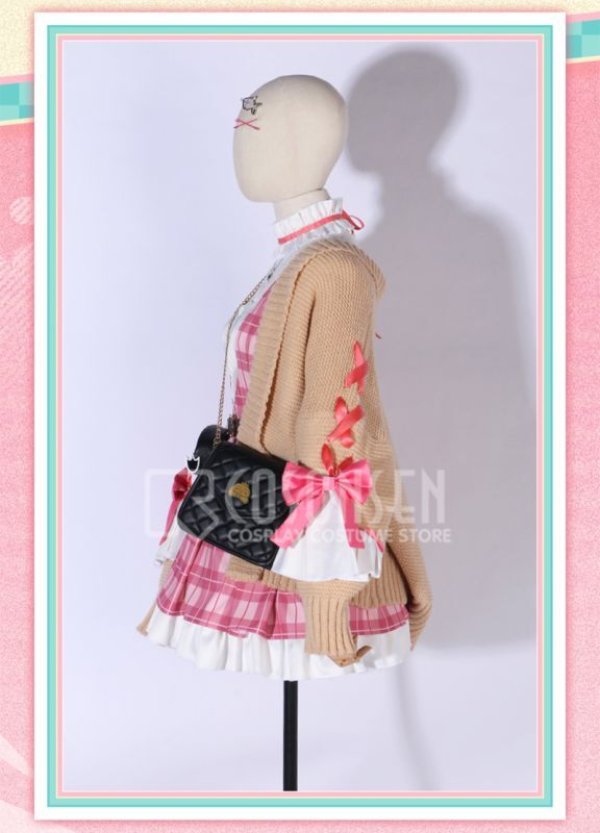 画像4: 【25%OFF】バーチャルYouTuber Vtuber Petra Gurin ペトラ・グリン 新衣装 格子縞 コスプレ衣装
