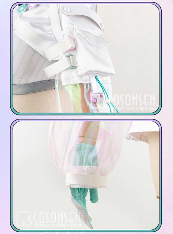 画像8: 【25%OFF】ホロライブ hololive 常闇トワ サイバー風 新衣装 コスプレ衣装