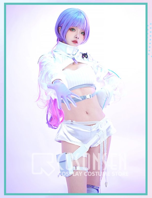 画像4: 【25%OFF】ホロライブ hololive 常闇トワ サイバー風 新衣装 コスプレ衣装