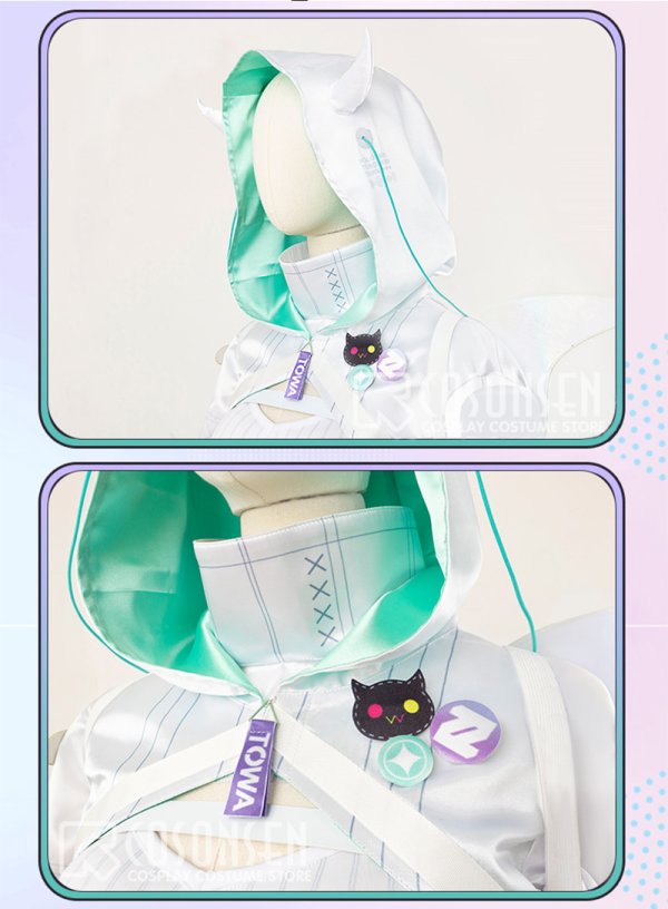 画像7: 【25%OFF】ホロライブ hololive 常闇トワ サイバー風 新衣装 コスプレ衣装