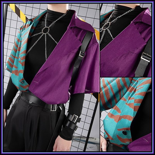 画像6: 【25%OFF】バーチャルYouTuber Vtuber 2時だとか 不破湊 バンド衣装 コスプレ衣装