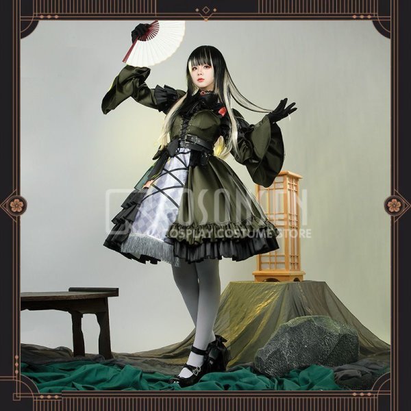 画像4: ホロライブ hololive 儒烏風亭らでん コスプレ衣装（羽織付き）