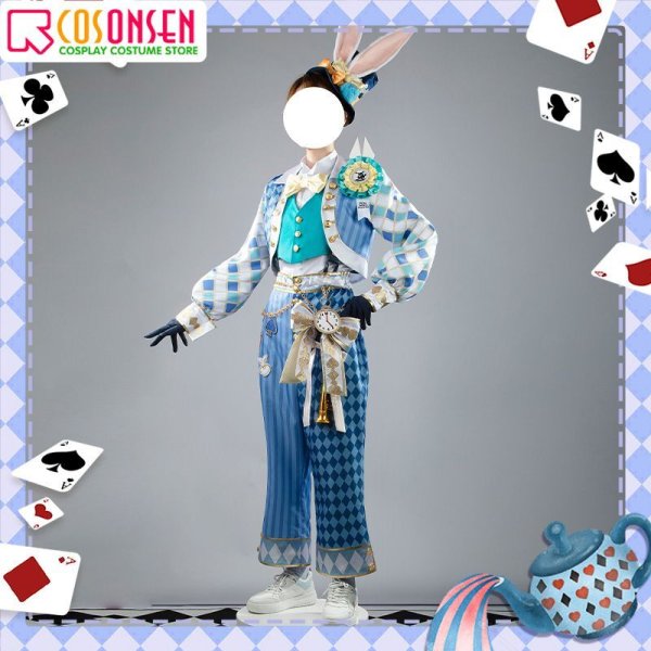 画像3: 【25%OFF】ツイステ風 薔薇の王国のホワイトラビットフェス デュース コスプレ衣装