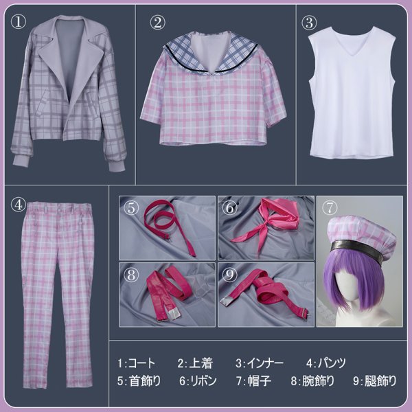 画像19: 【25%OFF】バーチャルYouTuber Vtuber くずは ニューレトロスタイル セーラー衣装 コスプレ衣装